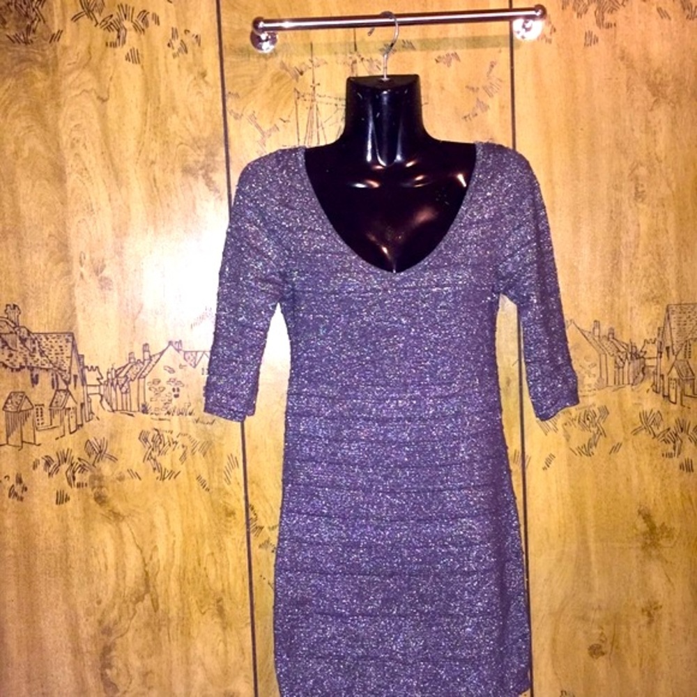 Sparkling Scoop Neck Dress